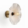 Opviq APG0009 Lámpara de Pared Cuerpo Metálico Blanco y Dorado Antiguo